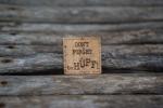 Korkpatch/Korklabel "don't forghet to hüpf"