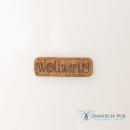 Korkpatch/Korklabel "wollwertig"